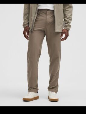 Men's Lululemon Performance ABC Classic-Fit Trouser Taupe Size 34